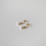 Gold Filled Celina Pearl Earrings