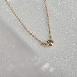 14K Diamond Accent Necklace (B)