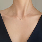 14K Diamond Accent Necklace (B)