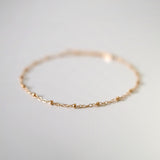 Gold Filled Dotty Chain II Anklet