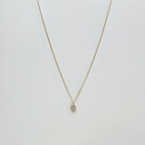 14K Gleam Crystal Necklace