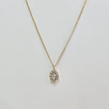 14K Gleam Crystal Necklace