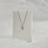 14K Gleam Crystal Necklace