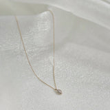 14K Gleam Crystal Necklace