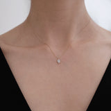 14K Gleam Crystal Necklace