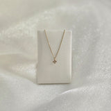 14K La Cross Diamond Necklace