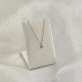 14K La Cross Diamond Necklace