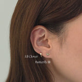 14K Butterfly III Cartilage Earring