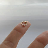 14K MH Crystal Huggies