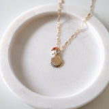 Gold Filled Maris Shell & Pearl Necklace