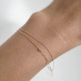 14K Petite Diamond Bracelet