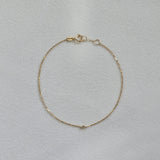 14K Petite Diamond Bracelet