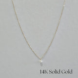 14K Petite Pearl Necklace