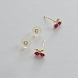 14K Petite Cherry Studs